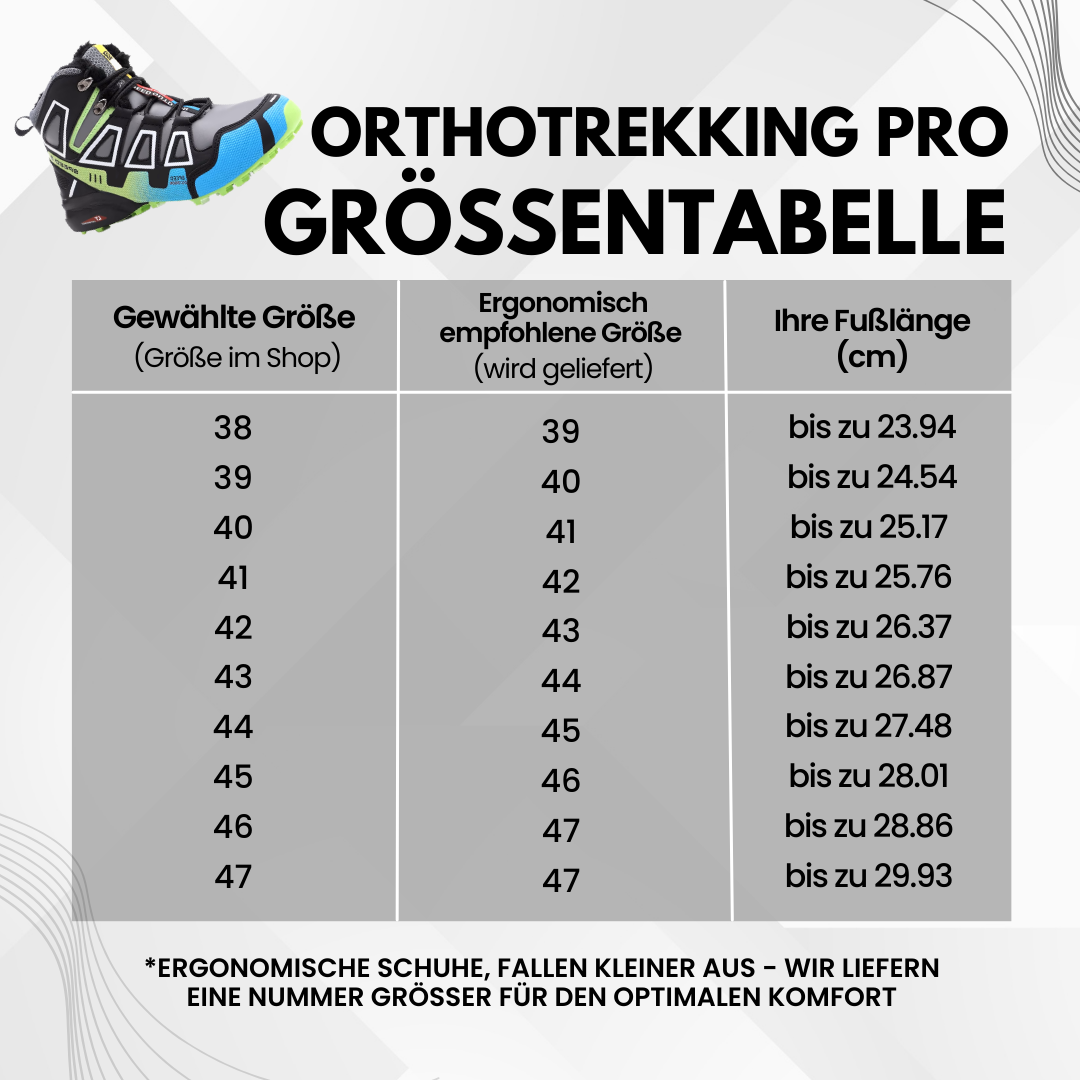 OrthoTrekking Pro | Ergonomische Wanderschuhe