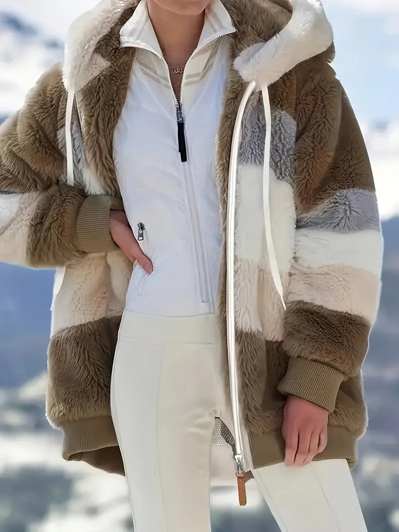Ruth | Color-Block Kapuzenjacke