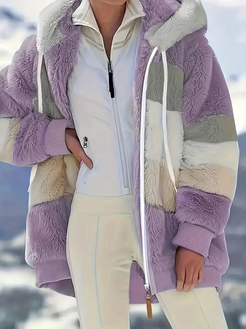 Ruth | Color-Block Kapuzenjacke