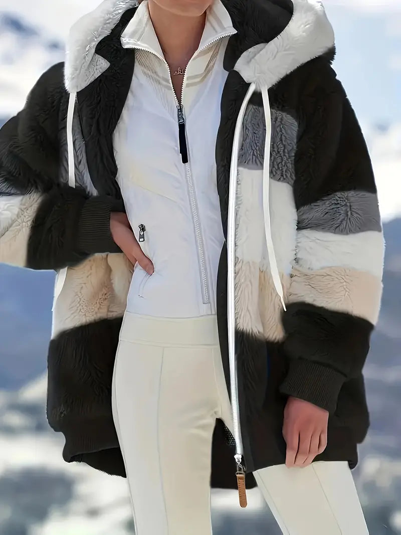 Ruth | Color-Block Kapuzenjacke
