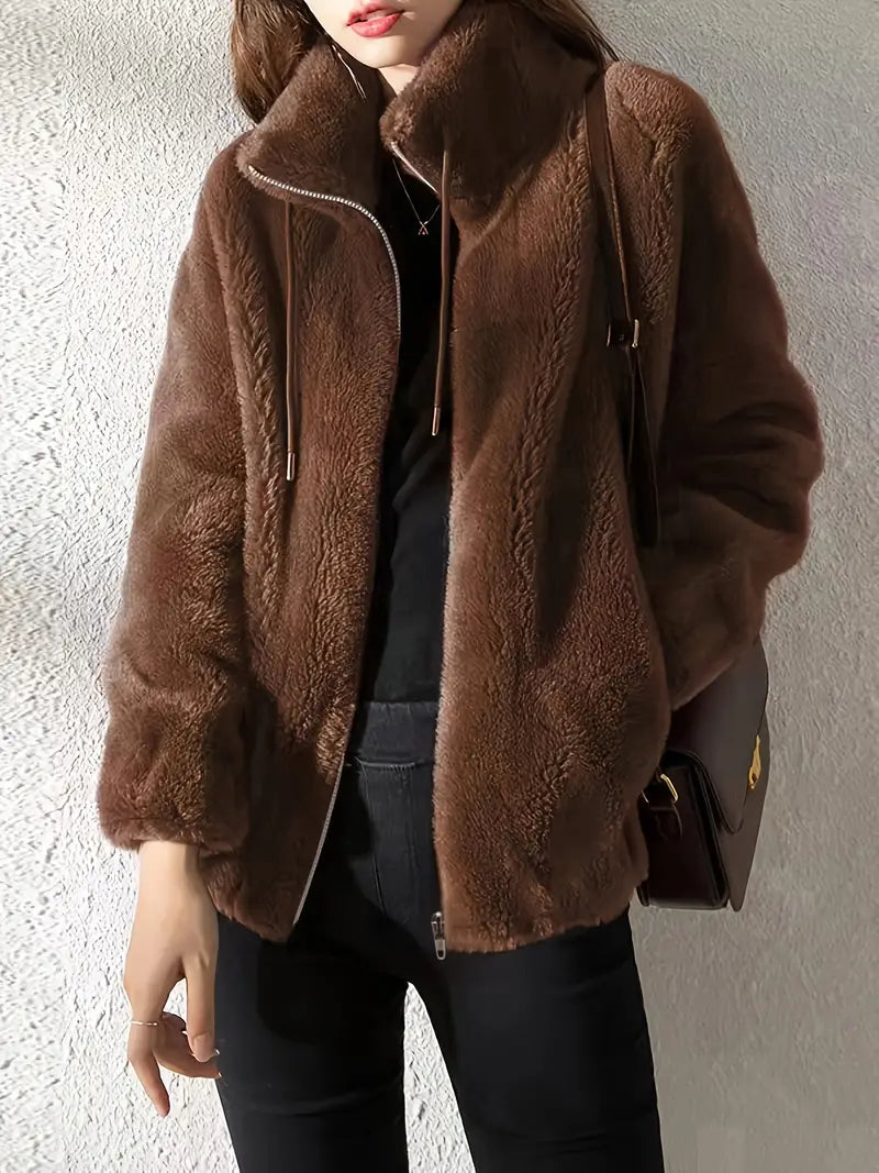 Silvia | Kuscheliger Teddymantel