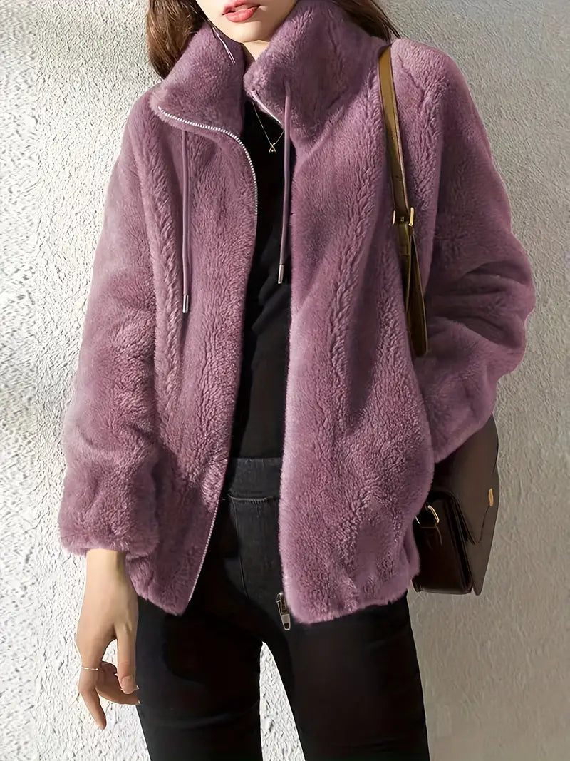 Silvia | Kuscheliger Teddymantel