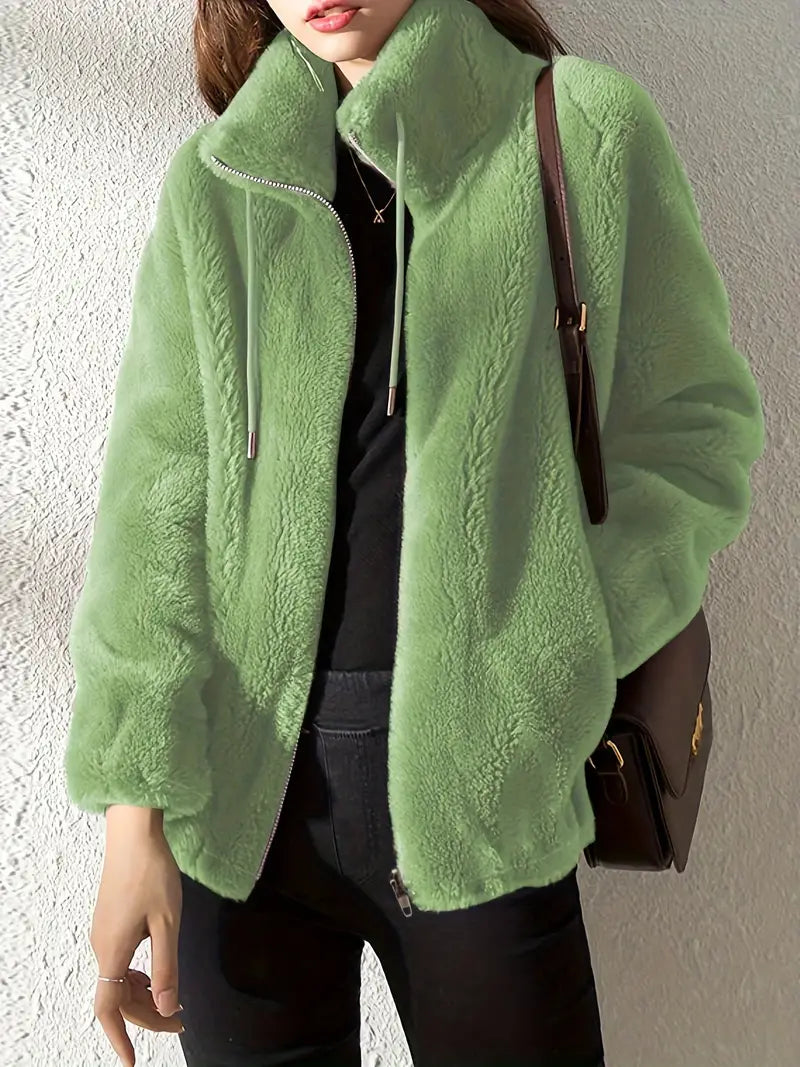 Silvia | Kuscheliger Teddymantel