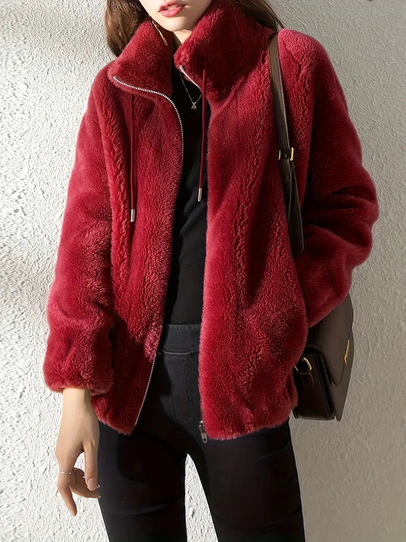 Silvia | Kuscheliger Teddymantel