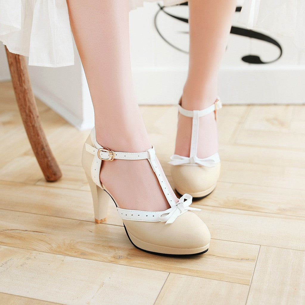 Vera | Glamouröse T-Riemen-Sandalen mit Schleife
