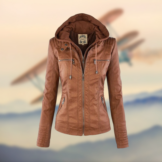Karoline | Einzigartige Elegante Lederjacke