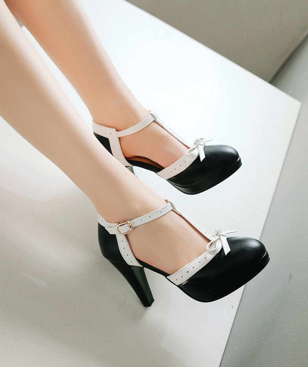 Vera | Glamouröse T-Riemen-Sandalen mit Schleife
