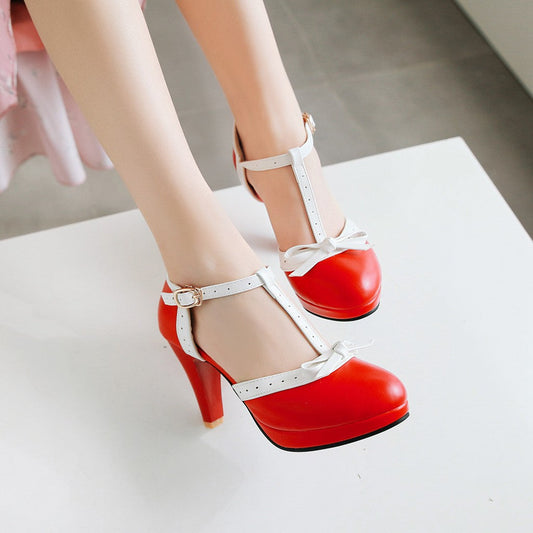 Vera | Glamouröse T-Riemen-Sandalen mit Schleife