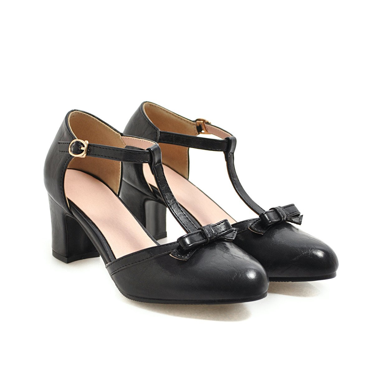 Chiara | Retro-Sandalen mit T-Riemen & Schleife