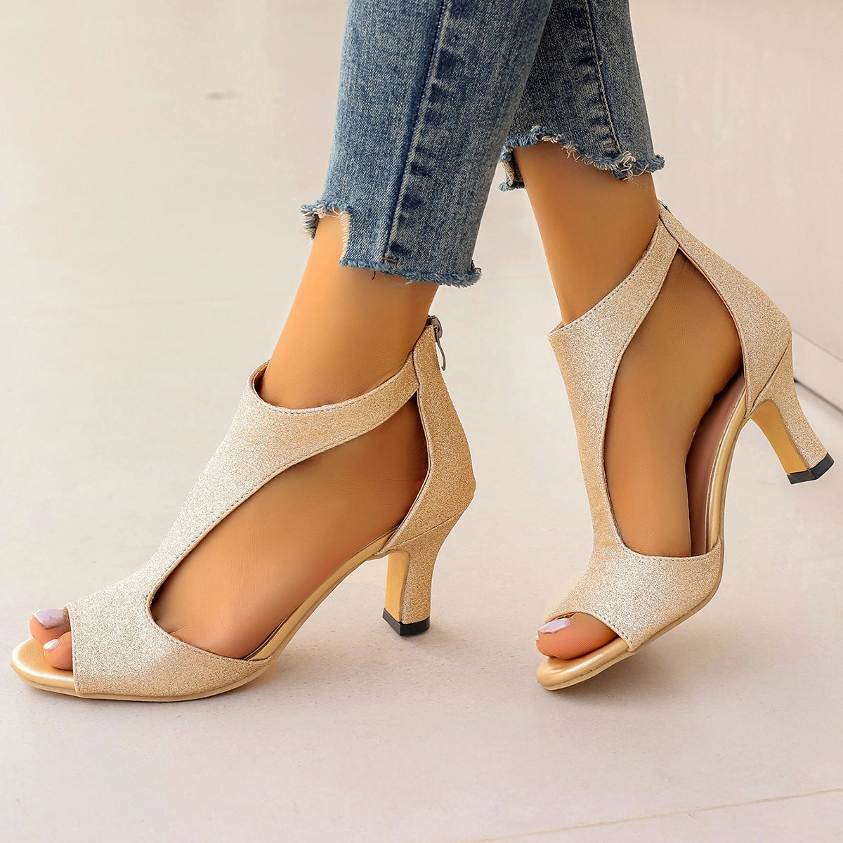 Mina | Schlichte & Elegante Sandalen mit Absatz